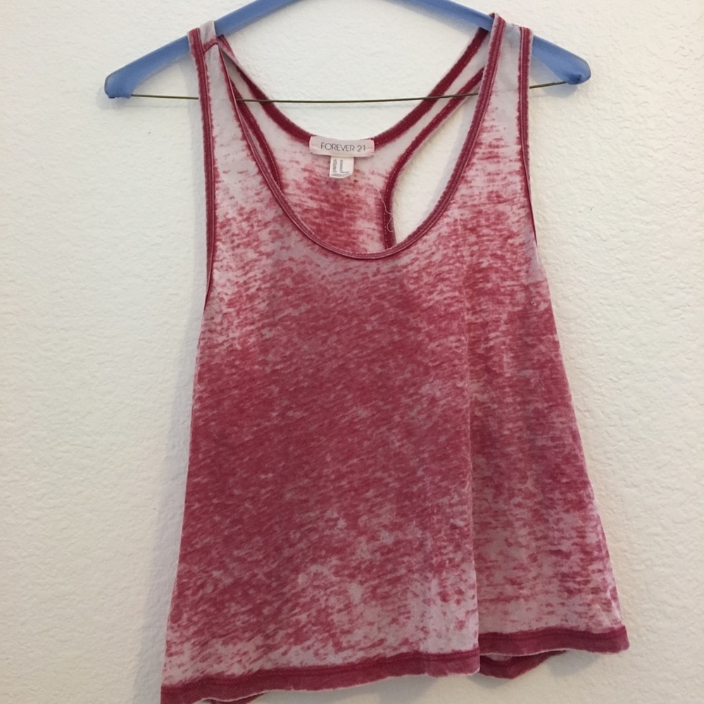 Faded & Rusted Red Forever 21 Tank